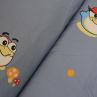 Ткань для детского постельного белья, птички на синем фоне | Textile Plaza