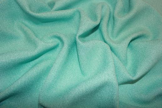 Костюмная ткань под лен, цвет мятный | Textile Plaza