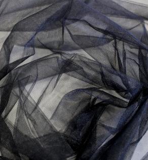 Фатин перламутр колір чорний | Textile Plaza