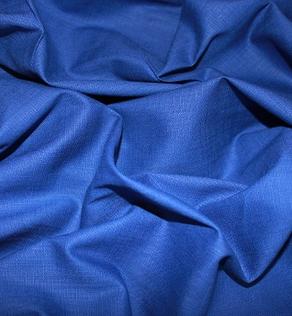 Лен цвет насыщенный синий | Textile Plaza