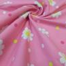 Сатин для постельного белья, банты/цветы, розово-голубой фон | Textile Plaza