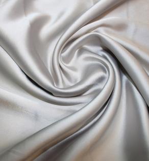 Костюмная ткань атласная DIOR, серая | Textile Plaza