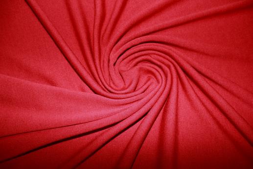 Трикотаж вискоза, цвет красный | Textile Plaza