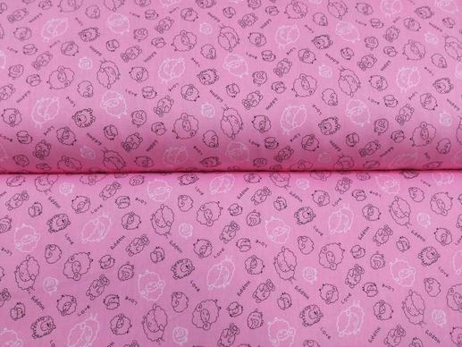 Тканина для дитячої постільної білизни, принт баранчики | Textile Plaza
