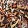 Шовк з еластаном Dolce & Gabbana принт кішки на леопардовому фоні | Textile Plaza
