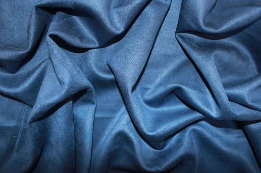 Замш на дайвинге цвет сине-голубой | Textile Plaza