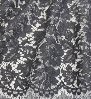 Гипюр VALENTINO темно-серый (антрацит) | Textile Plaza