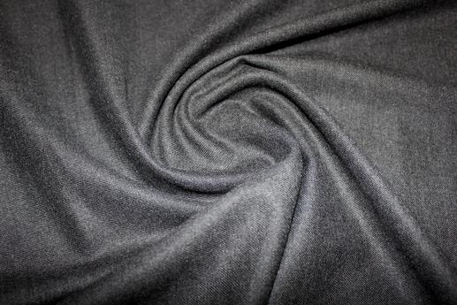 Костюмна вовна, колір темно-сірий | Textile Plaza