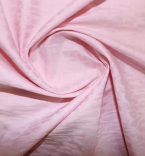 Сатин жаккард для постельного белья розовый в пятнах | Textile Plaza