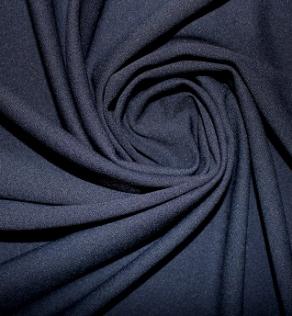 Трикотаж креп, цвет темно-синий | Textile Plaza