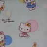 Тканина для дитячої постільної білизни, Hello Kitty в різнокольорових костюмчиках | Textile Plaza
