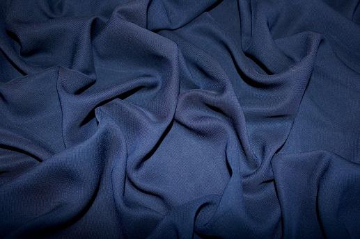 Шифон колір глибокий синій | Textile Plaza