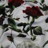 Трикотаж Dolce & Gabbana троянди на білому | Textile Plaza