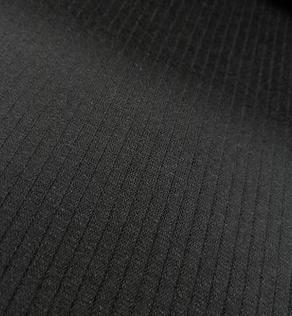 Трикотаж резинка чорна | Textile Plaza