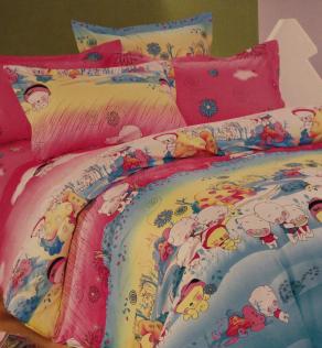 Ткань для детского постельного белья, свинки | Textile Plaza