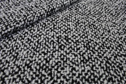 Пальтовая ткань Moschino, черно-белая | Textile Plaza