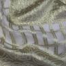Органза шовкова Alberta Ferretti золотий абстрактний принт | Textile Plaza