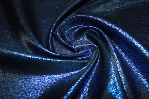 Парча накатка, колір темно-синій | Textile Plaza