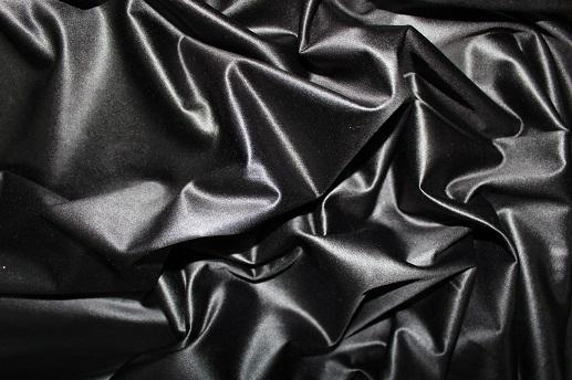 Коттон-атлас колір чорний | Textile Plaza