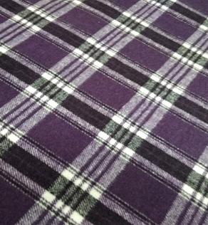 Пальтовая ткань Клетка, фиолетовый | Textile Plaza