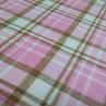 Пальтова тканина Клітинка, рожева | Textile Plaza