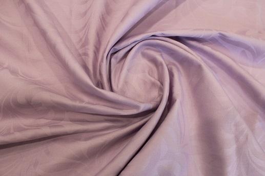 Сатин жаккард для постельного белья узоры, сиреневый цвет | Textile Plaza