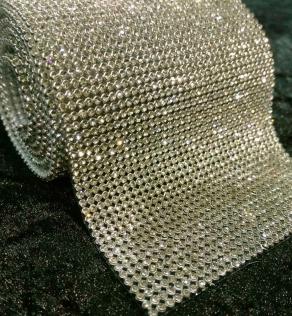 Стрази на клейовiй стрічці,  кристал | Textile Plaza