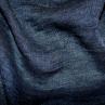 Лен Италия темно-синий (джинсовая структура)  | Textile Plaza
