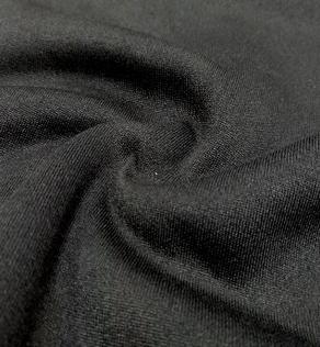 Трикотаж на флисе черный | Textile Plaza
