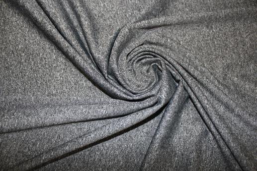 Трикотаж дайвинг меланж, цвет темно-серый | Textile Plaza