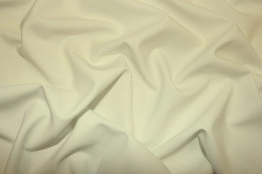Атлас костюмный двухсторонний, цвет молочный | Textile Plaza