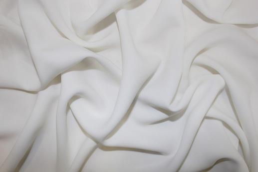 Тканина блузочно-плательная, колір молочний | Textile Plaza