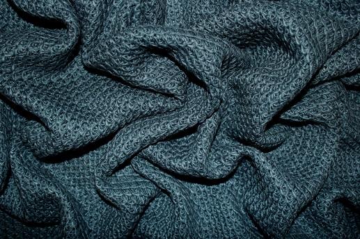 Трикотаж вязка цвет морская волна | Textile Plaza