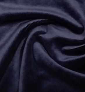 Трикотаж вельветон темно-синий | Textile Plaza