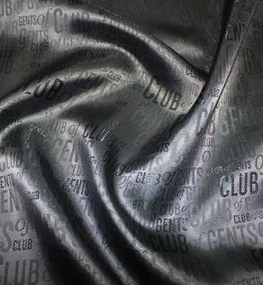 Подкладка жаккард Италия серый графит | Textile Plaza