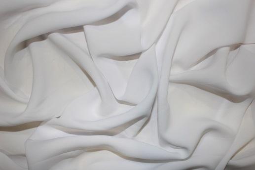 Тканина блузочно-плательная, колір білий | Textile Plaza