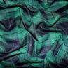 Костюмная ткань клетка зелено-черная | Textile Plaza