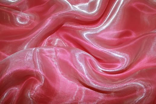 Органза перламутр, цвет розовый | Textile Plaza