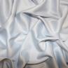 Стрейч атлас плотный цвет бело-голубой | Textile Plaza