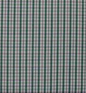 Сорочкова тканина, біло-зелена клітка | Textile Plaza
