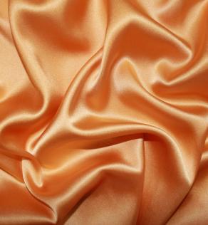 Атласний шовк Alta Moda з еластаном (стрейч) помаранчевий (абрикосовий) | Textile Plaza
