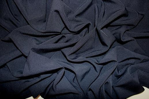 Костюмная ткань цвет темно-синий | Textile Plaza