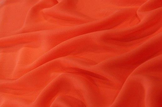 Шифон, морковный цвет | Textile Plaza