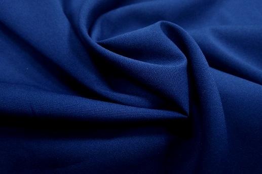 Супер софт (стрейч-шифон Gucci) однотонный темно-синий | Textile Plaza