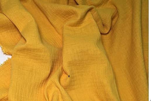 Муслин, цвет желтый георгин | Textile Plaza