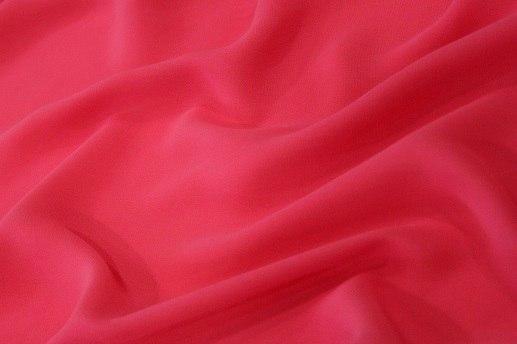 Шифон, насичений рожевий колір | Textile Plaza