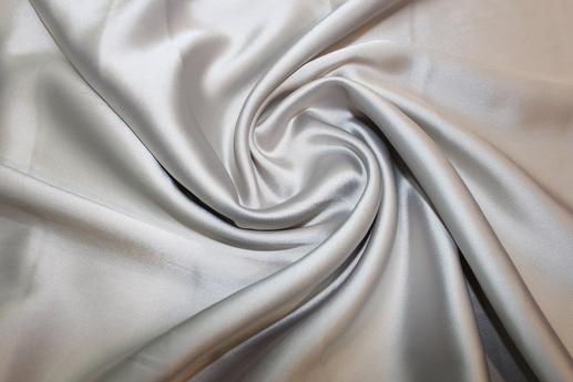 Костюмна тканина атласна DIOR, сіра | Textile Plaza