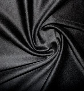 Костюмна тканина, чорна з блиском | Textile Plaza