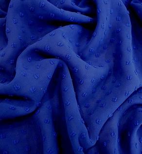 Шифон Урагри цвет синий | Textile Plaza