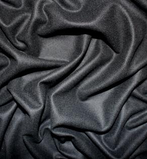 Костюмная ткань фланель цвет черный | Textile Plaza
